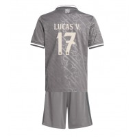 Real Madrid Lucas Vazquez #17 3rd trikot Kinder 2024-25 Kurzarm (+ Kurze Hosen)